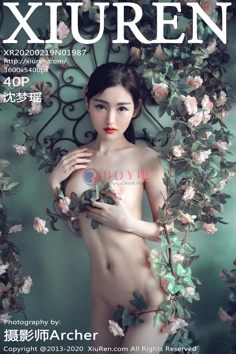 [XiuRen秀人网] No.1987 嫩模沈梦瑶花精灵主题大尺度全裸秀诱人胴体火辣诱惑写真-BOY吧