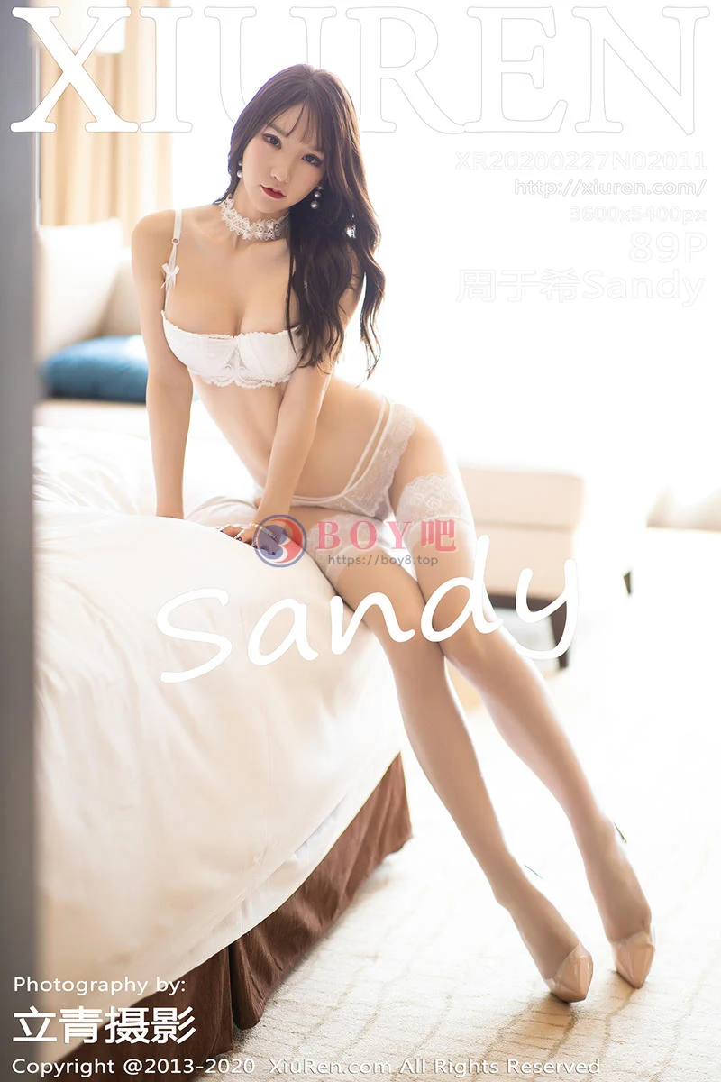 [XiuRen秀人网] No.2011 女神周于希Sandy私房白色内衣配蕾丝内裤魅惑白丝袜诱惑写真 - BOY吧-BOY吧