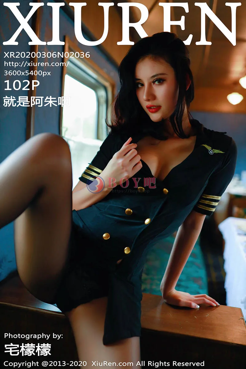[XiuRen秀人网] No.2036 嫩模就是阿朱啊列车服务员主题透视缕空蕾丝内裤极致诱惑写真-BOY吧