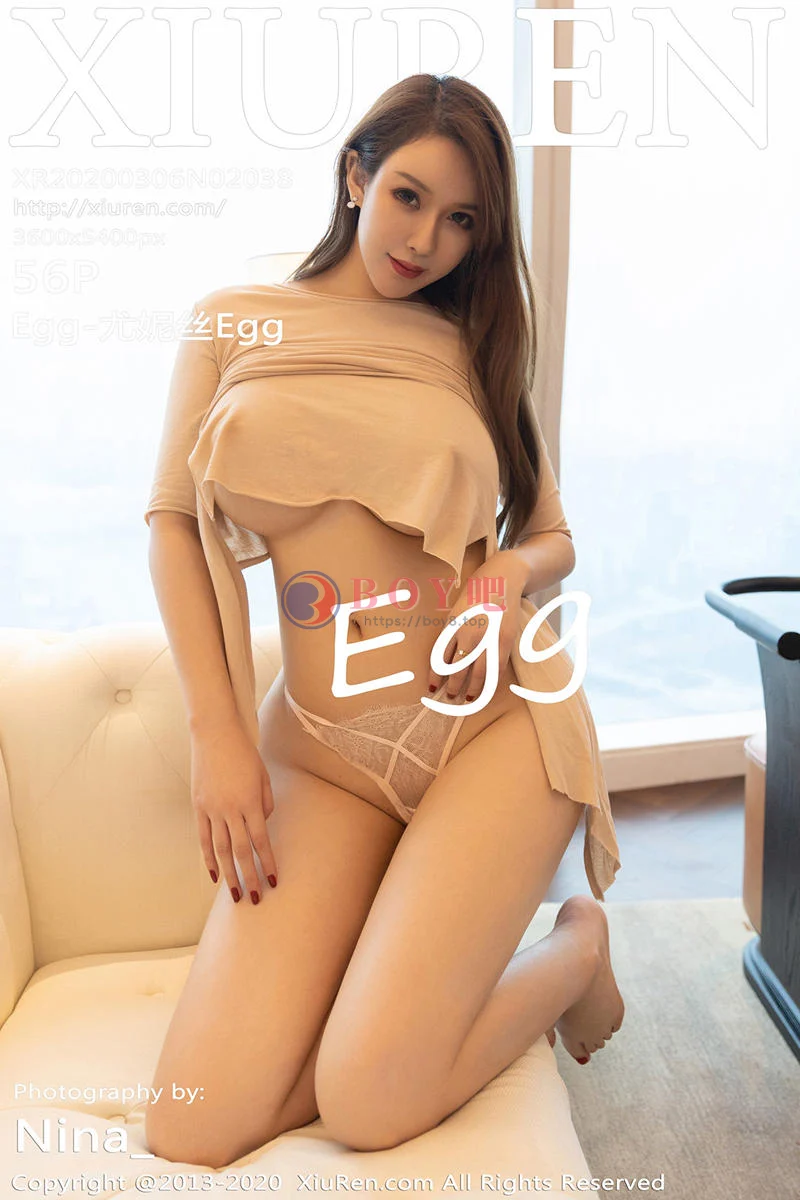 [XiuRen秀人网] No.2038 性感女神Egg-尤妮丝私房情趣丁字裤露浑圆翘臀极致诱惑写真-BOY吧