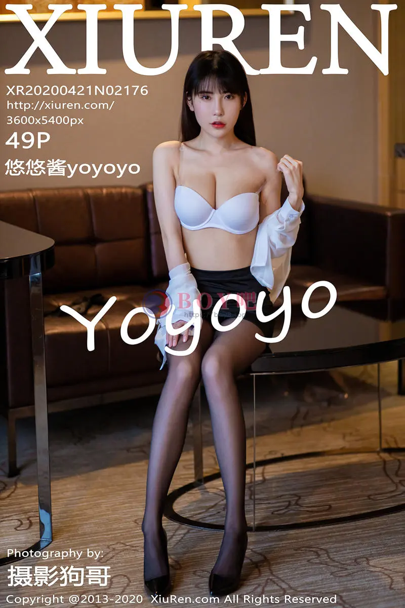 [XiuRen秀人网] No.2176 嫩模悠悠酱yoyoyo职场秘书制服全裸上身露豪乳遮点诱惑写真-BOY吧