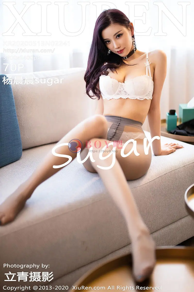 [XiuRen秀人网] No.2241 女神杨晨晨sugar私房典雅吊裙半脱露超薄黑丝裤袜撩人诱惑写真 - BOY吧-BOY吧
