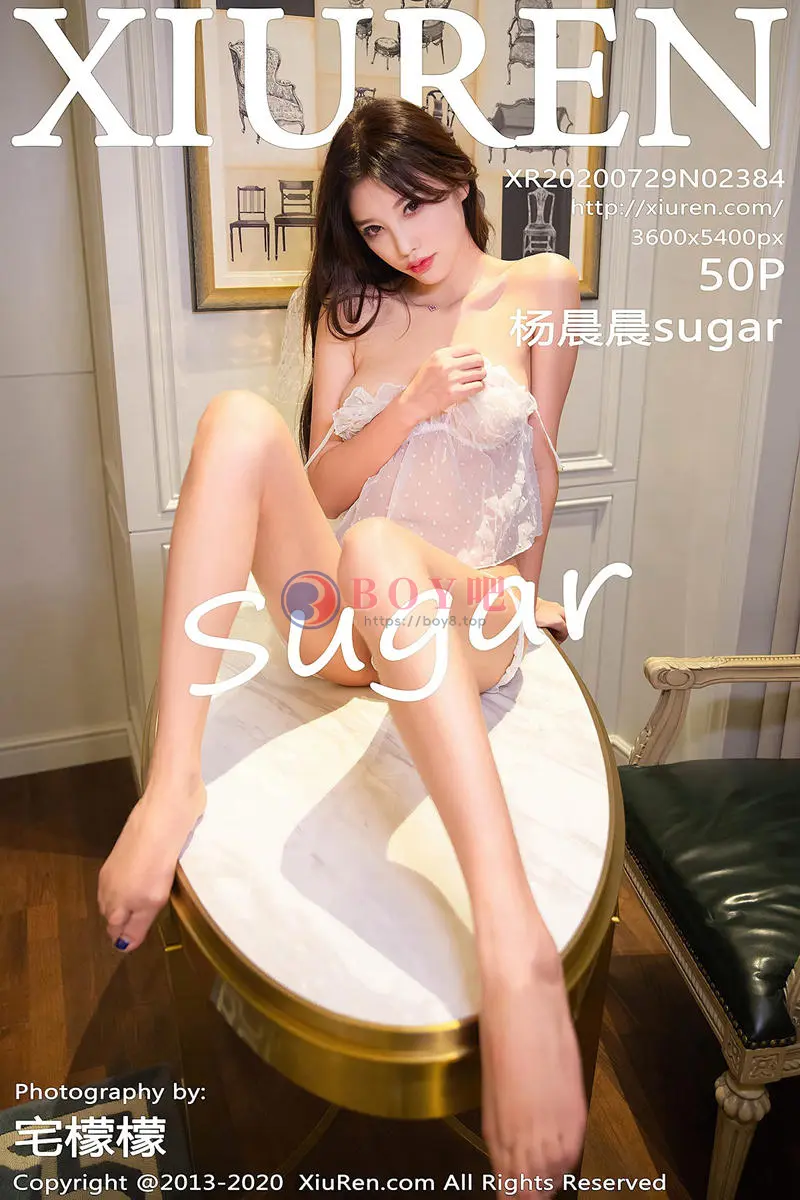 [XiuRen秀人网] No.2384 女神杨晨晨sugar私房床上白色半透吊带半脱露翘臀完美诱惑写真-BOY吧