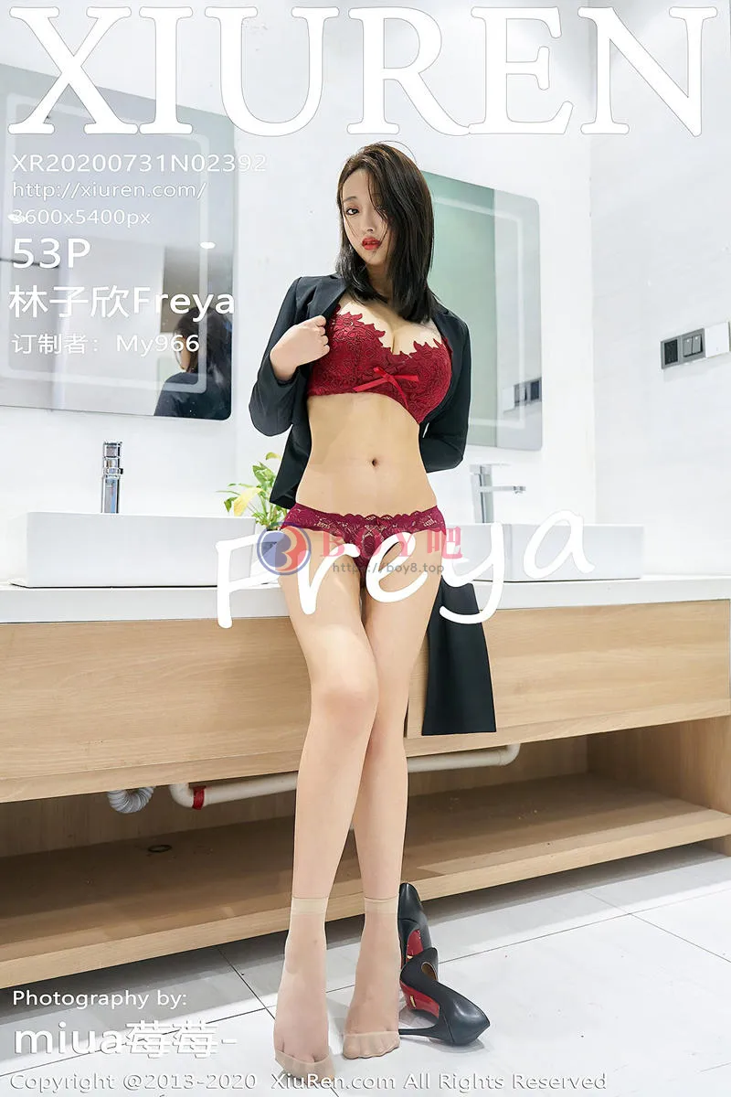 [XiuRen秀人网] No.2392 嫩模林子欣Freya心愿旅拍白领制服脱白衬衣露蕾丝内衣性感写真-BOY吧