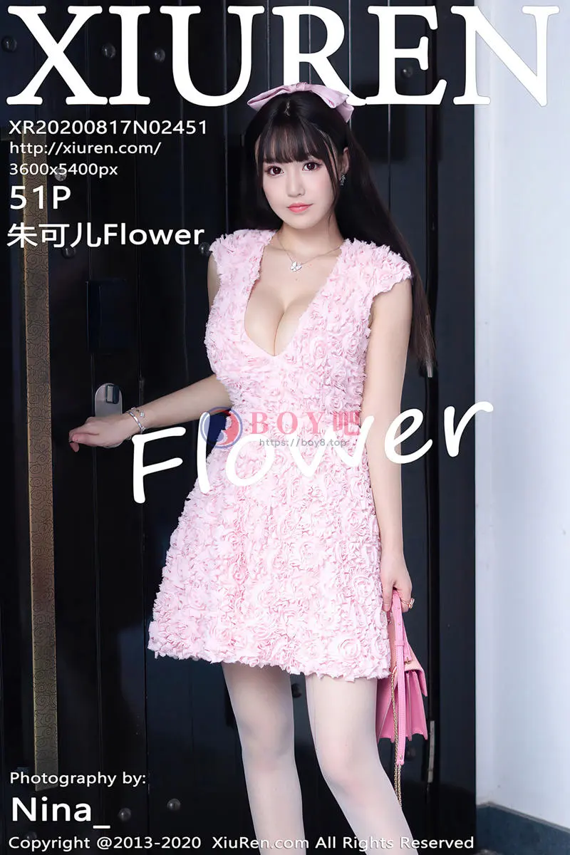 [XiuRen秀人网] No.2451 女神朱可儿Flower三亚旅拍粉色卡通内衣秀傲人豪乳惹火诱惑写真-BOY吧