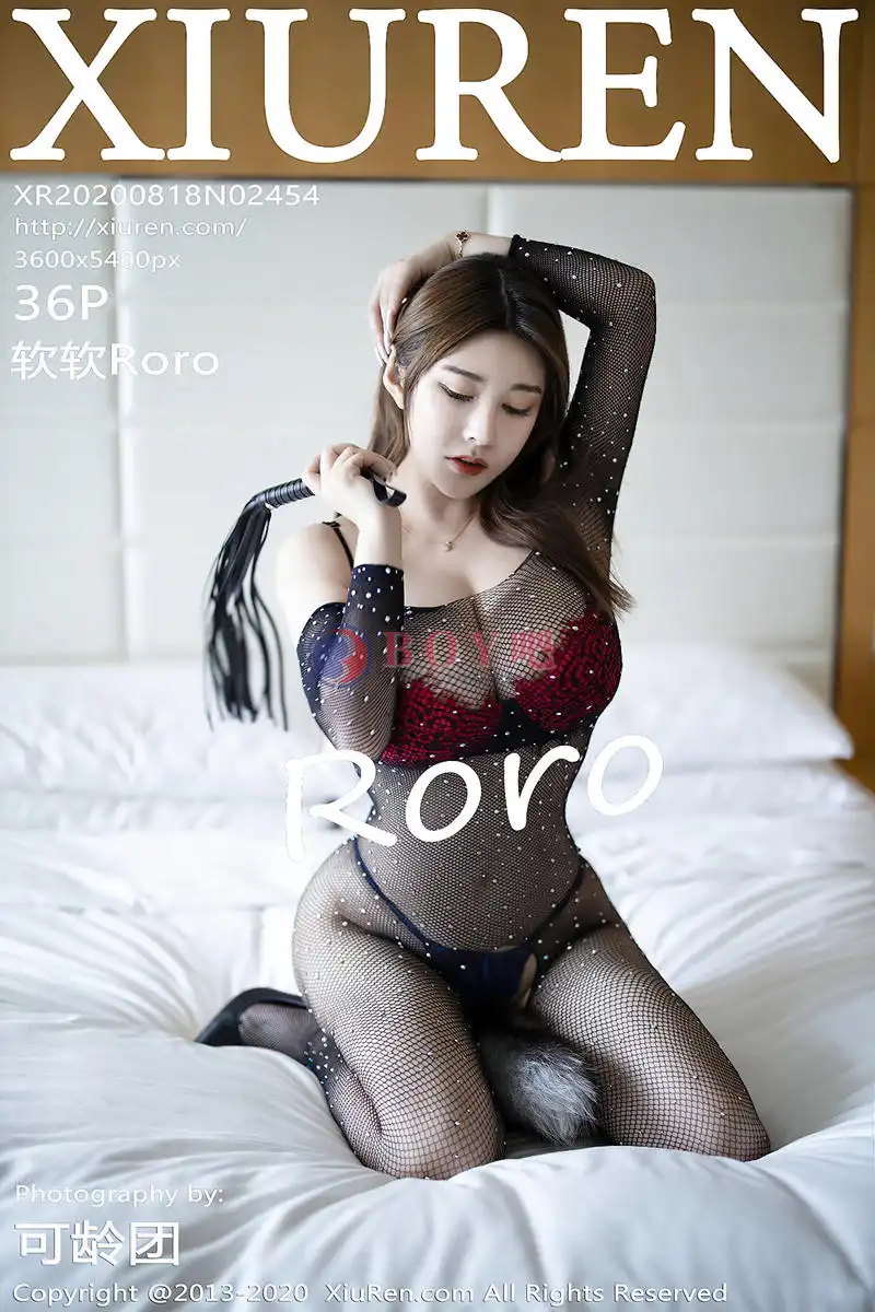 [XiuRen秀人网] No.2454 嫩模软软Roro私房缕空连体黑丝网衣开档秀丰乳肥臀极致诱惑写真-BOY吧