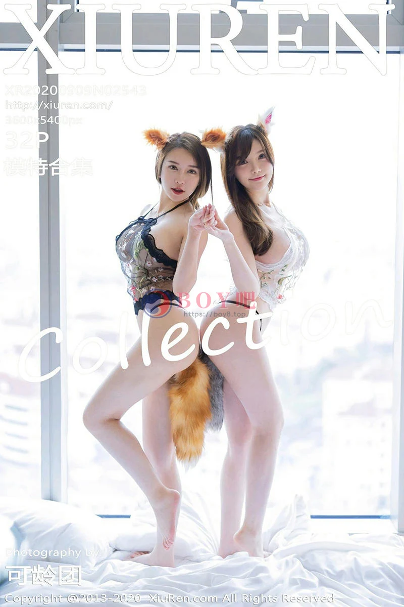 [XiuRen秀人网] No.2543 性感嫩模玉兔miki＆糯美子Mini私房妩媚狐狸系列合集写真-BOY吧
