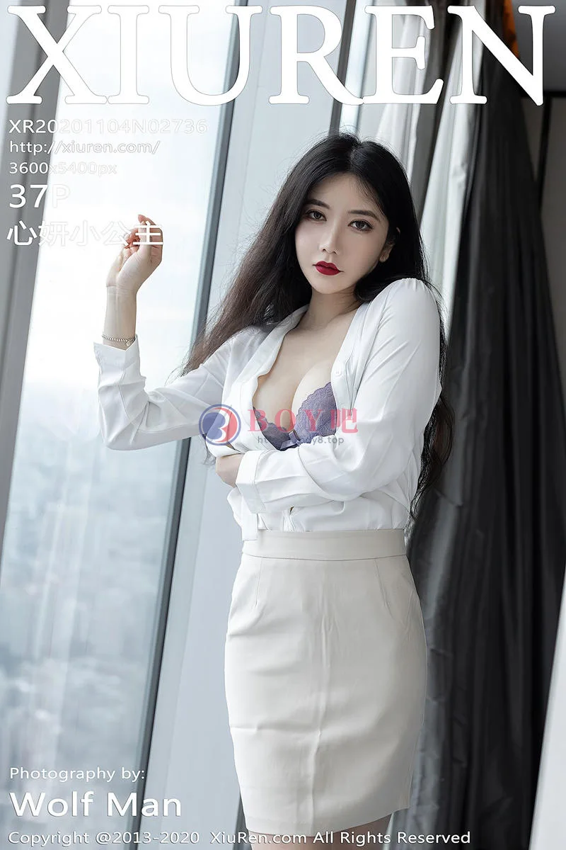 [XiuRen秀人网] No.2736 女神心妍小公主私房床上紫色蕾丝内衣秀惹火身材撩人诱惑写真-BOY吧