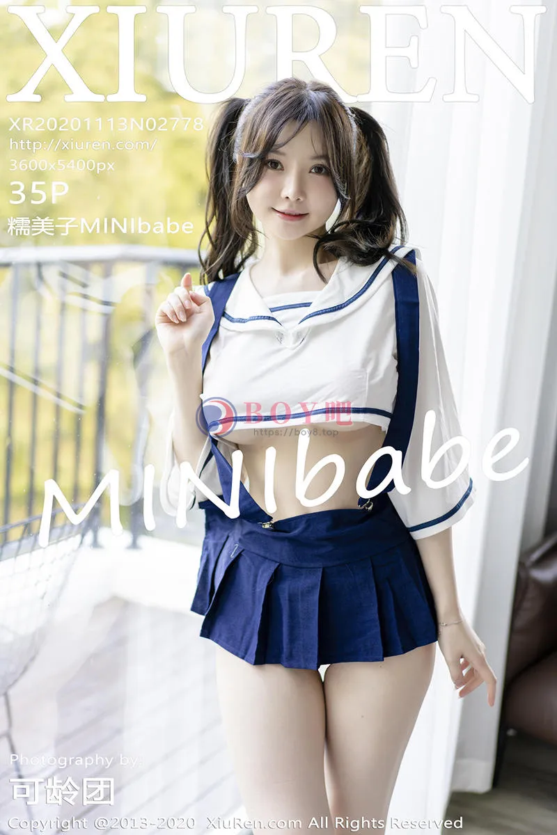 [XiuRen秀人网] No.2778 女神糯美子Mini清纯双马尾校服主题半脱秀豪乳翘臀诱惑写真-BOY吧
