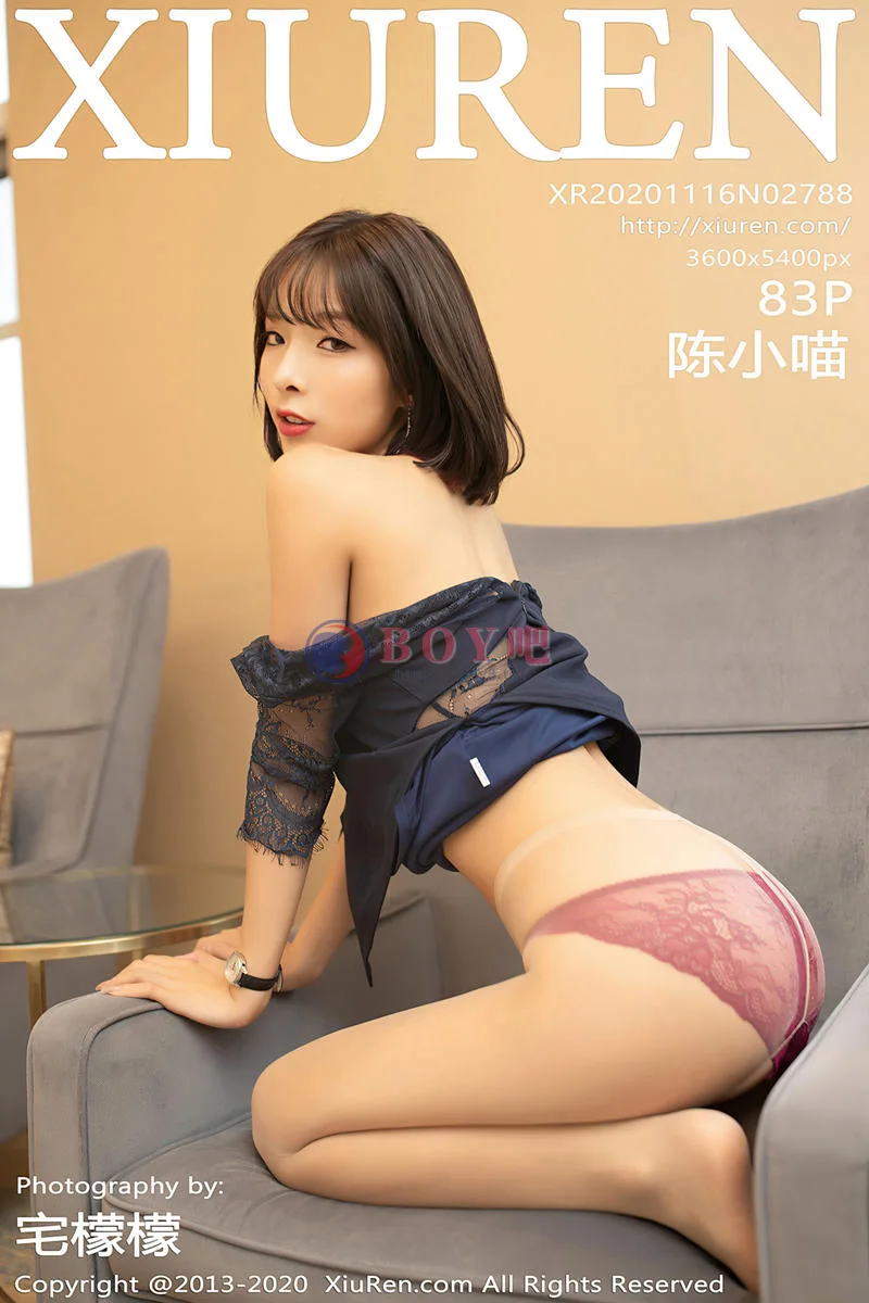 [XiuRen秀人网] No.2788 嫩模陈小喵居家女友约会日记主题肉丝裤袜秀缕空蕾丝内裤诱惑写真 - BOY吧-BOY吧