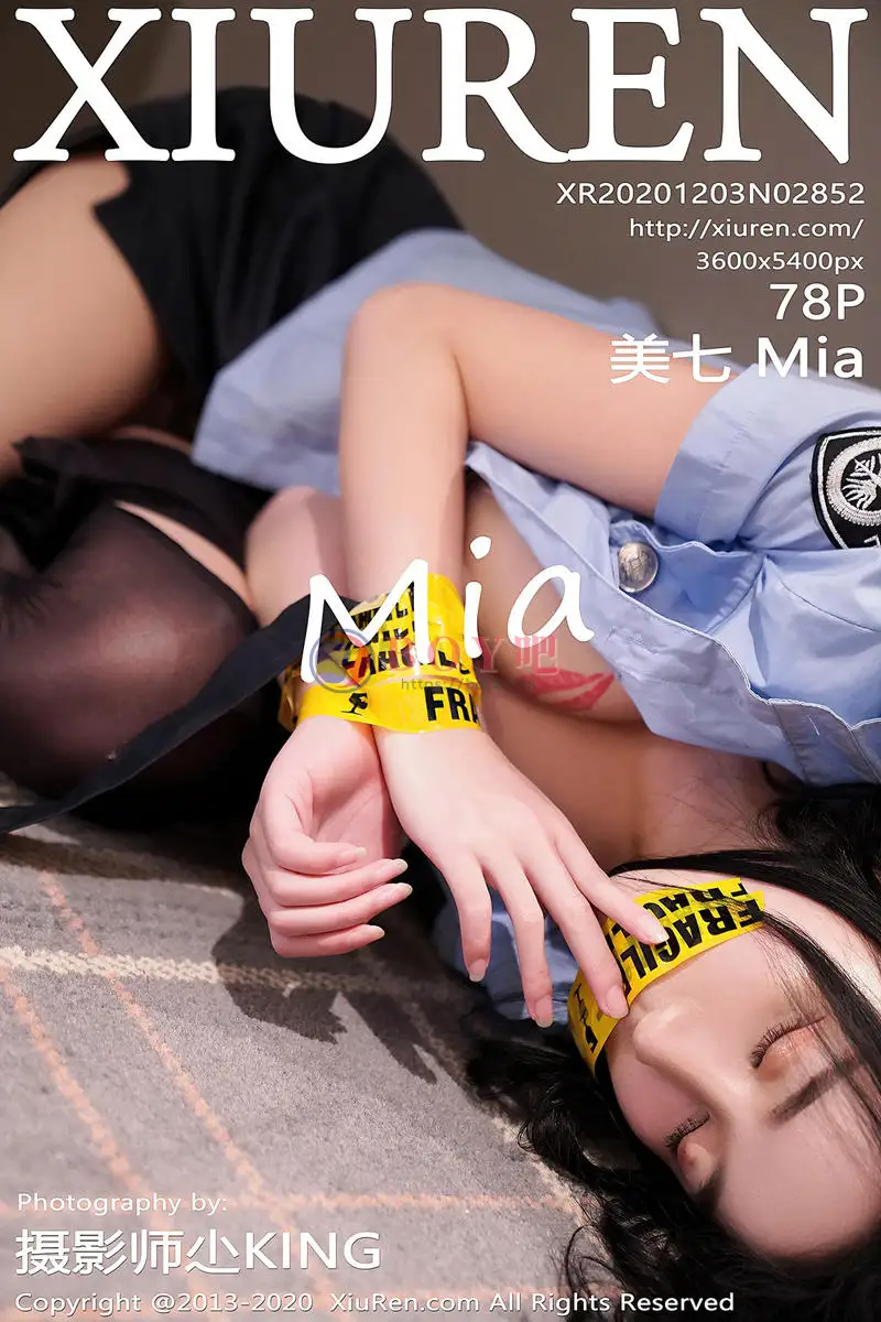 [XiuRen秀人网] No.2852 嫩模美七Mia情趣女警制服主题私房开档黑丝裤袜秀翘臀诱惑写真 - BOY吧-BOY吧