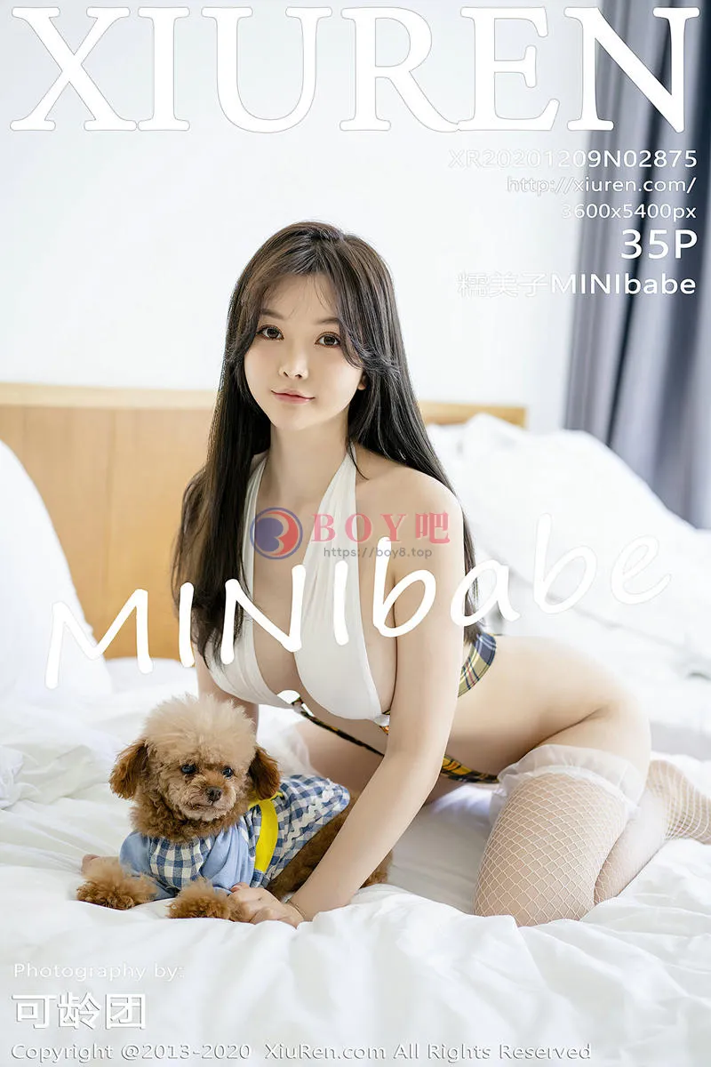 [XiuRen秀人网] No.2875 女神糯美子Mini私房格子死库水配白丝网袜秀豪乳翘臀极致诱惑写真-BOY吧