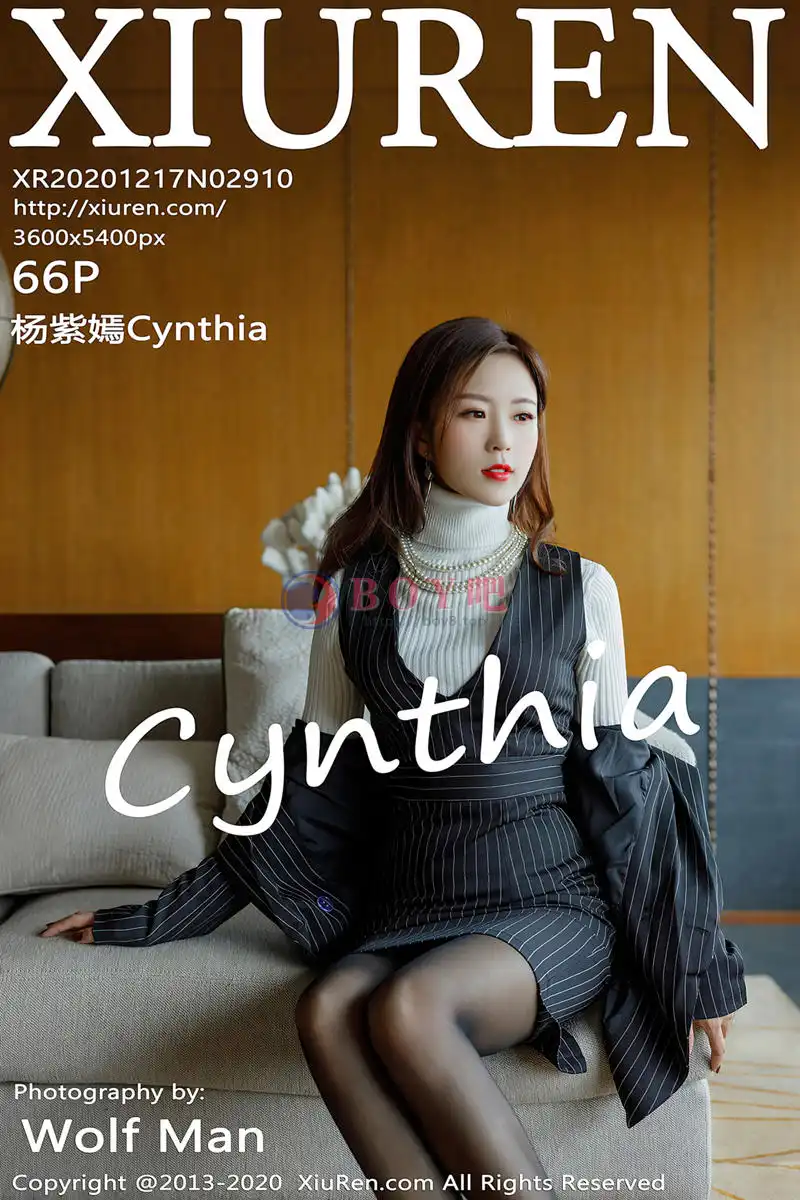 [XiuRen秀人网] No.2910 嫩模杨紫嫣Cynthia职场女老板主题半脱露开档黑丝裤袜诱惑写真-BOY吧