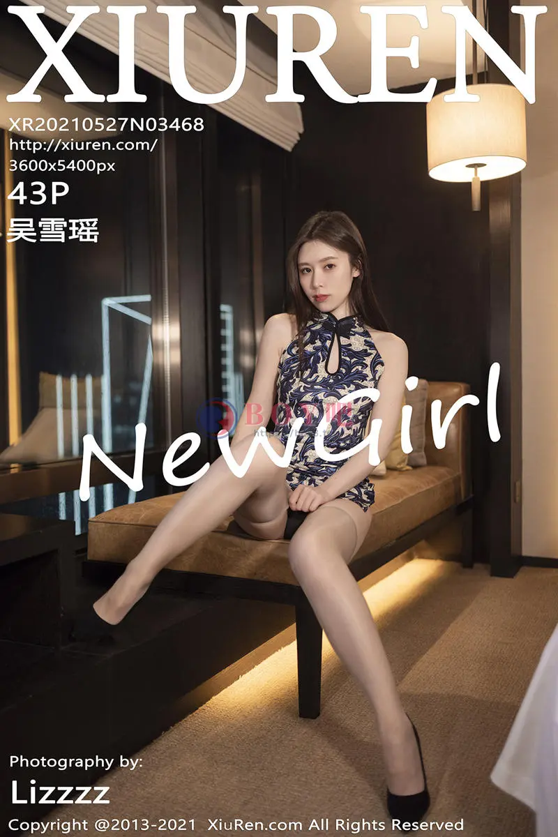 [XiuRen秀人网] NO.3468 嫩模吴雪瑶私房床上黑色丁字裤秀火辣身材极致诱惑写真 - BOY吧-BOY吧