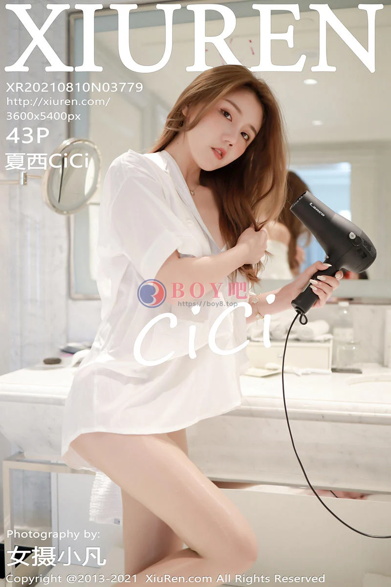 [XiuRen秀人网] NO.3779 模特夏西CiCi澳门旅拍洁白动人衬衫配超薄肉丝裤袜极致诱惑写真-BOY吧