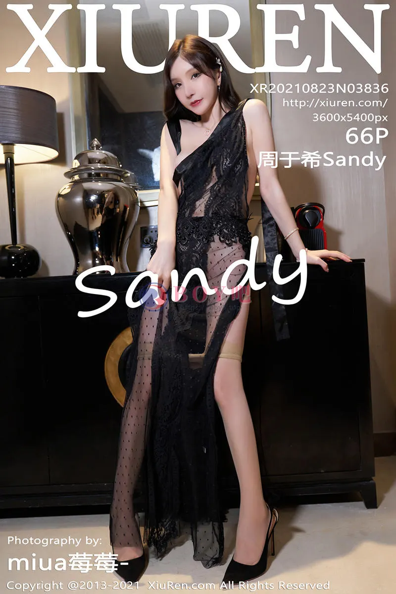 [XiuRen秀人网] NO.3836 女神周于希Sandy魅惑黑色镂空服饰半脱秀白嫩豪乳翘臀诱惑写真-BOY吧