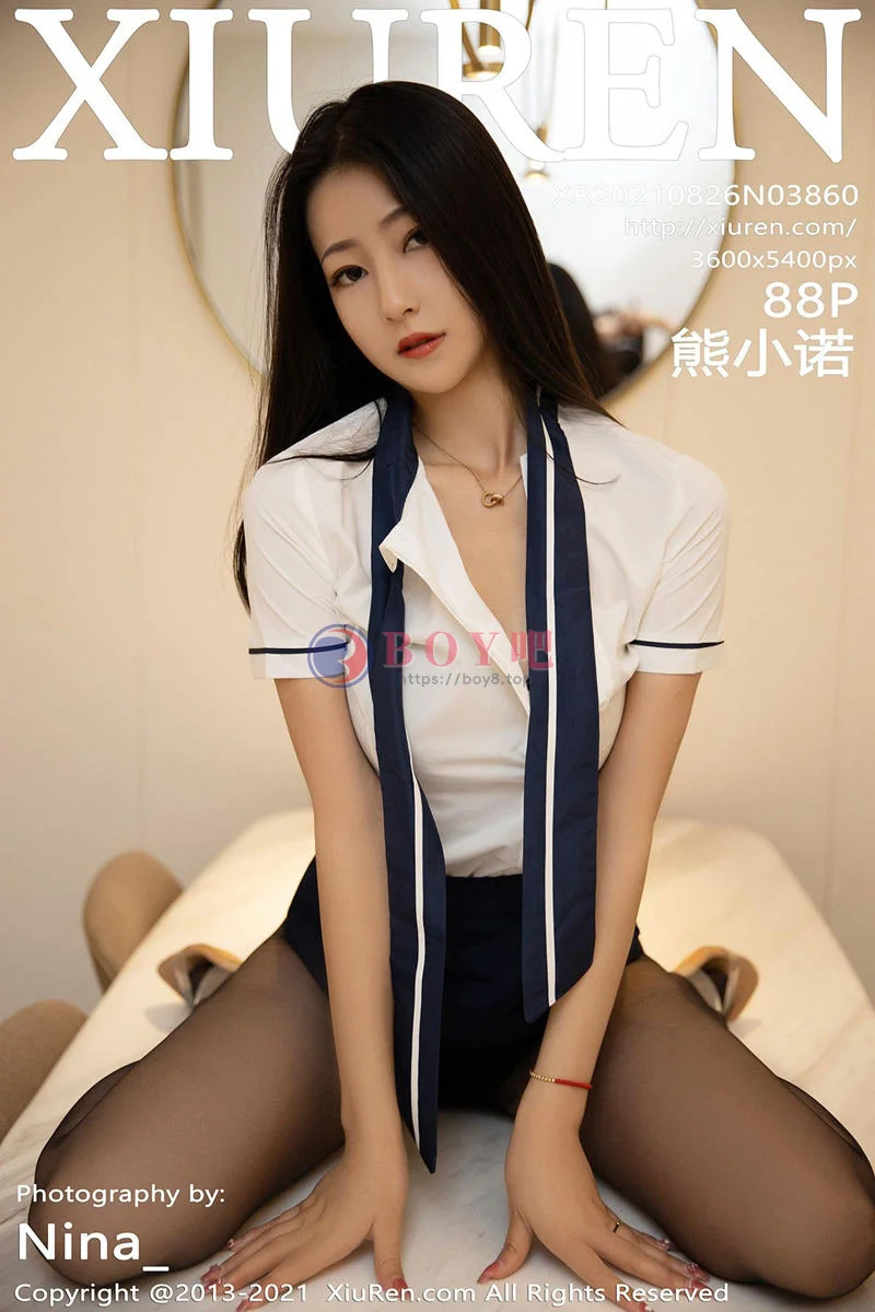 [XiuRen秀人网] NO.3860 模特熊小诺阳朔旅拍白衬衫配黑短裙超薄黑丝裤袜极致魅惑写真 - BOY吧-BOY吧