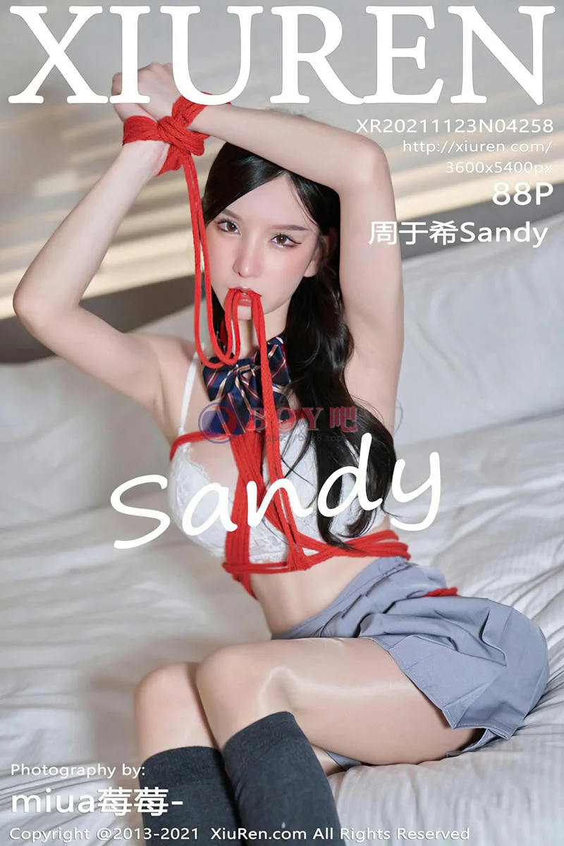 [XiuRen秀人网] NO.4258 女神周于希Sandy惩罚游戏主题性感百褶裙下闪亮肉丝诱惑写真-BOY吧