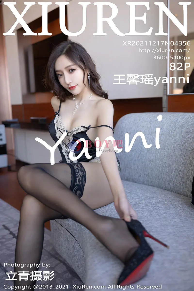 [XiuRen秀人网] NO.4356 女神王馨瑶yanni私房脱红色卫衣露性感内衣配蕾丝袜诱惑写真 - BOY吧-BOY吧