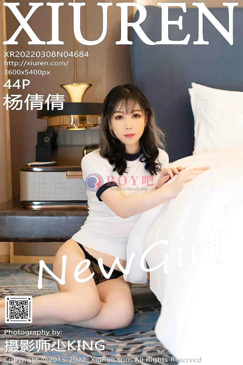 [XiuRen秀人网] No.4684 新人模特杨倩倩性感白色收身衣配蕾丝内裤秀完美身材诱惑写真 - BOY吧-BOY吧