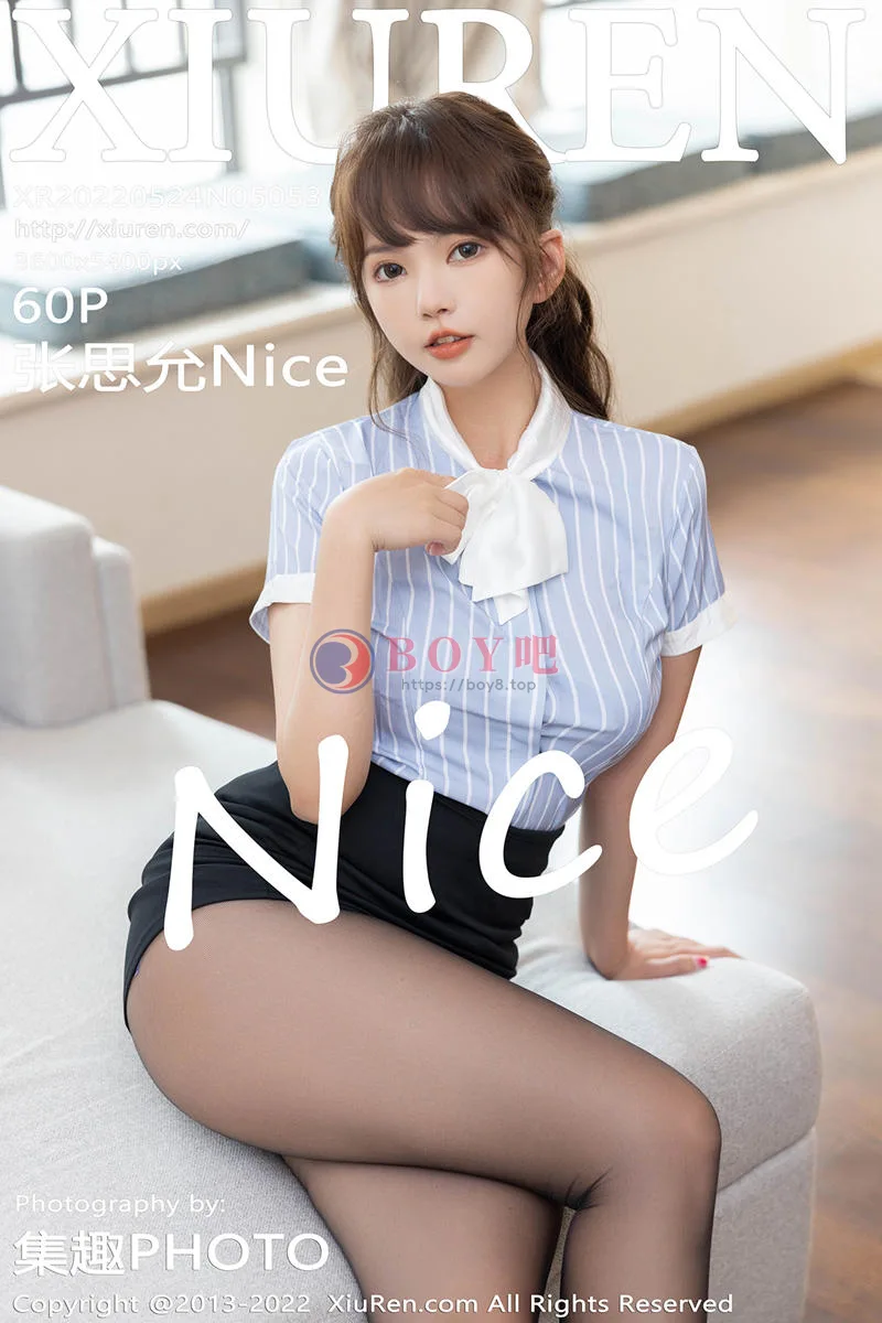 [XiuRen秀人网] No.5053 模特张思允Nice私房半脱露性感紫色内衣秀豪乳翘臀诱惑写真 - BOY吧-BOY吧