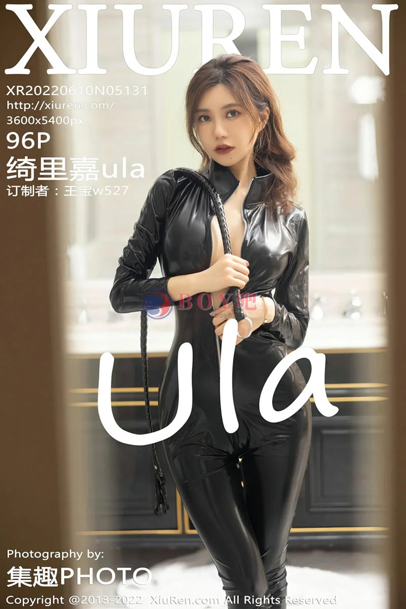 [XiuRen秀人网] No.5131 女神绮里嘉ula海南心愿旅拍脱黑色皮质连体衣露性感内衣诱惑写真 - BOY吧-BOY吧