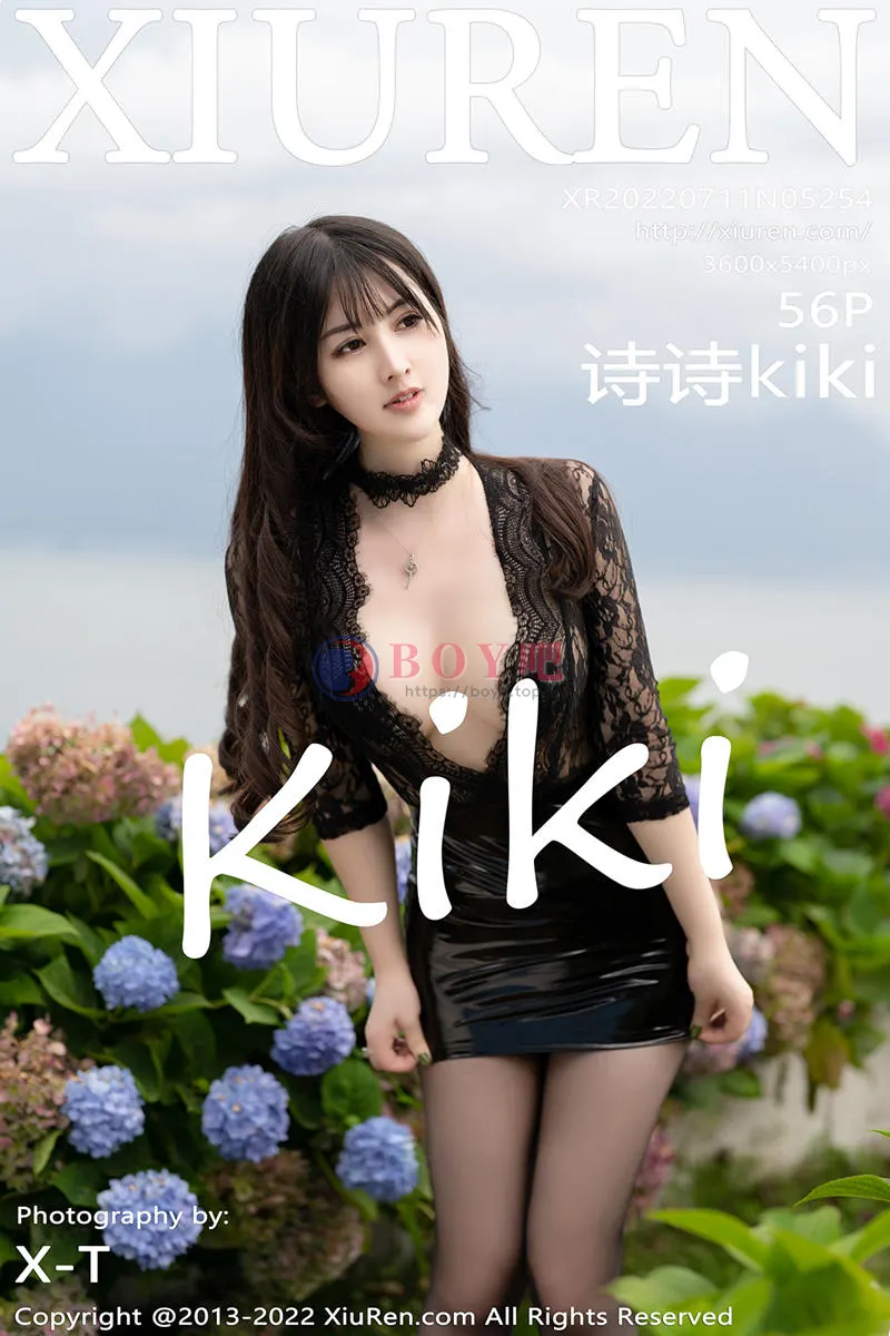 [XiuRen秀人网] No.5254 模特诗诗kiki大理旅拍黑色清透蕾丝服饰配黑色短裙撩人诱惑写真-BOY吧