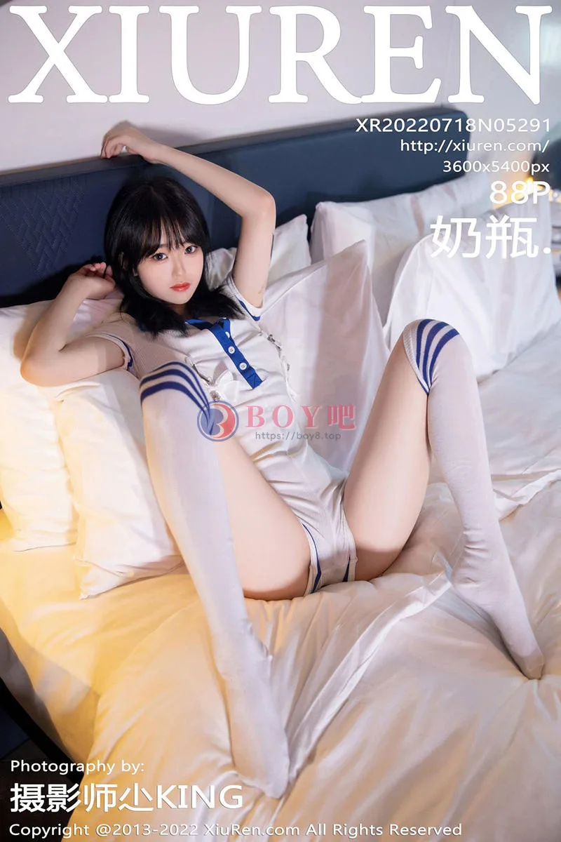 [XiuRen秀人网] No.5291 模特奶瓶性感白色水手服饰配白色长袜秀苗条身材迷人美腿写真 - BOY吧-BOY吧