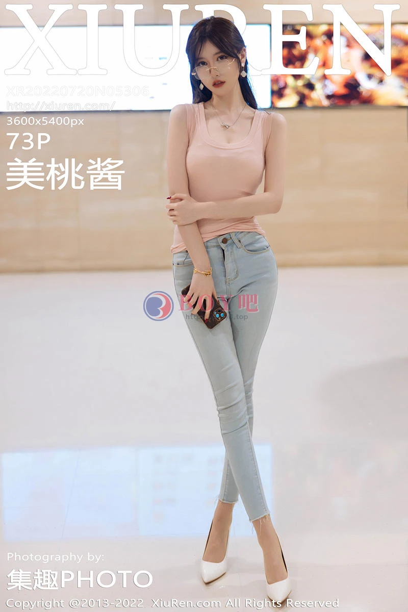 [XiuRen秀人网] No.5306 模特美桃酱海南心愿旅拍粉色收身衣+私房白色女仆性感迷人写真 - BOY吧-BOY吧