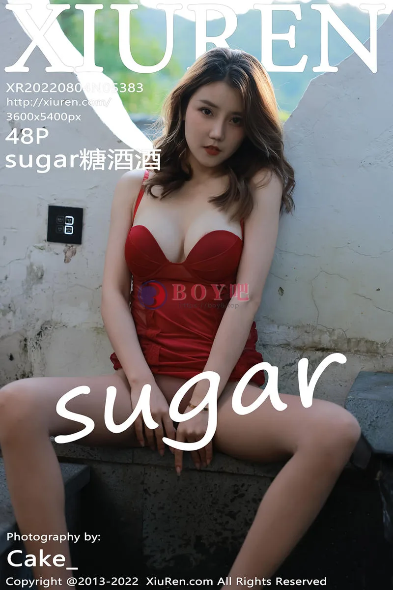 [XiuRen秀人网] No.5383 模特Sugar糖酒酒澳门旅拍泳池性感红色轻透内衣迷人诱惑写真-BOY吧