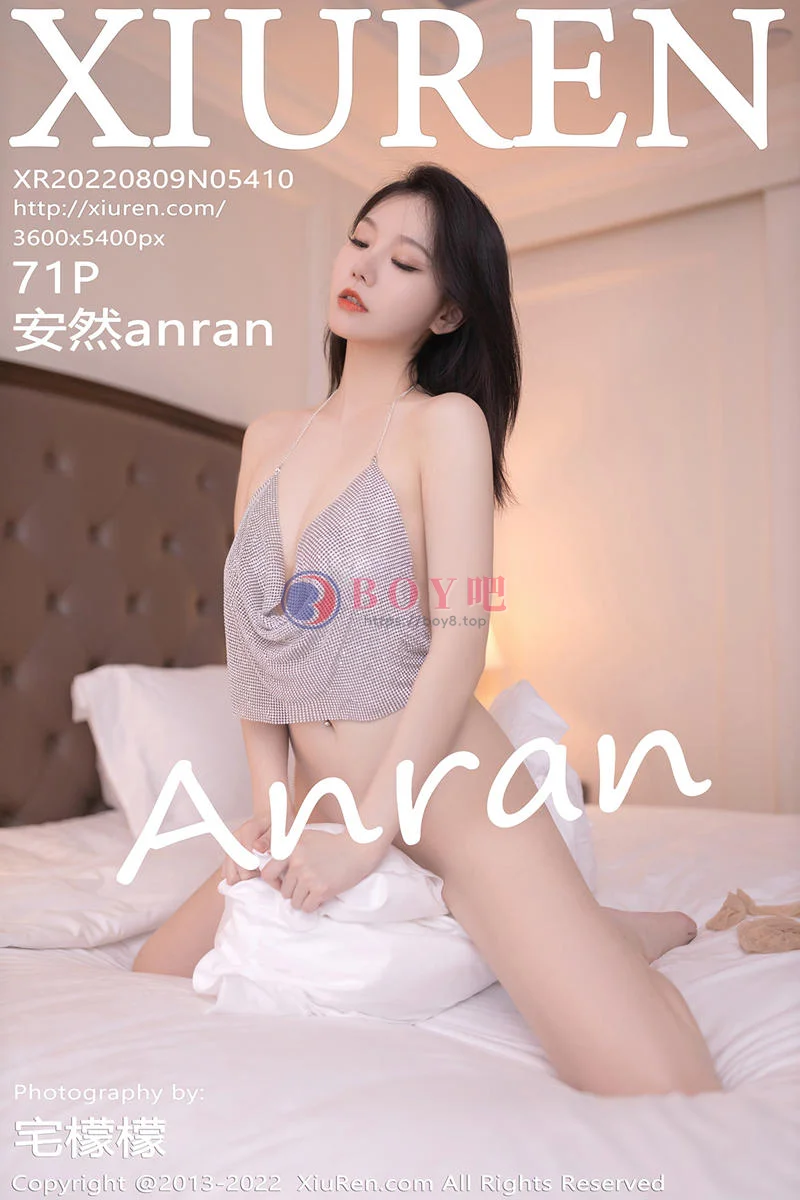 [XiuRen秀人网] No.5410 模特安然anran性感银色闪亮金属网套装低胸秀完美身材诱惑写真-BOY吧