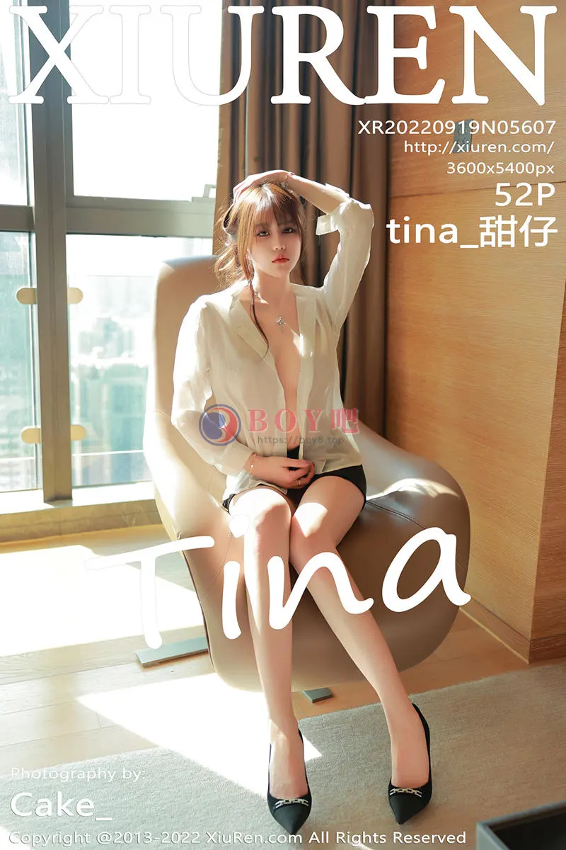 [XiuRen秀人网] No.5607 模特tina_甜仔香格里拉旅拍性感白T配黑短裙露蕾丝内衣诱惑写真 - BOY吧-BOY吧