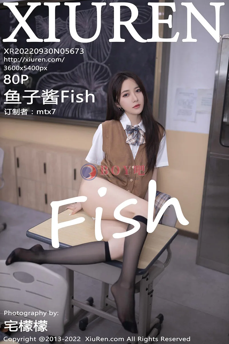 [XiuRen秀人网] No.5673 模特鱼子酱Fish教师回忆录主题性感白色内衣秀完美身材诱惑写真 - BOY吧-BOY吧