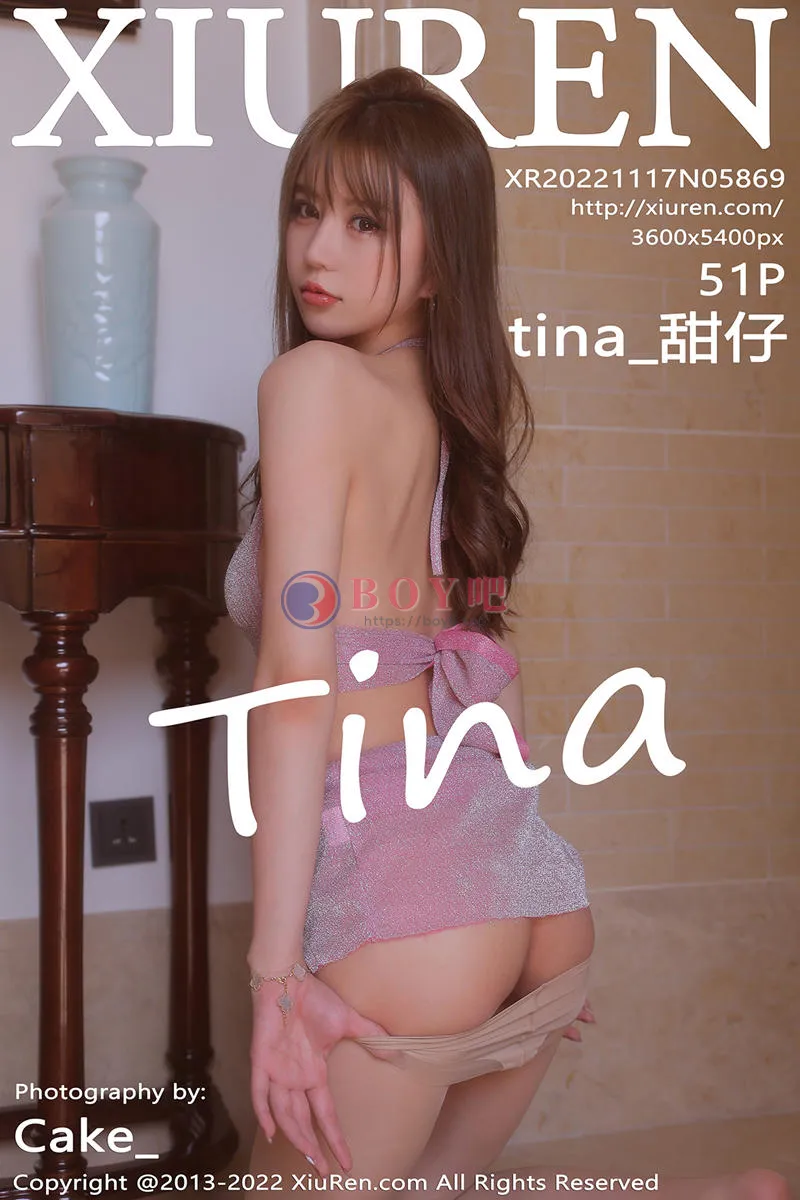 [XiuRen秀人网] No.5869 模特tina_甜仔海南旅拍性感粉色短裙套装配无内肉丝惹火诱惑写真 - BOY吧-BOY吧