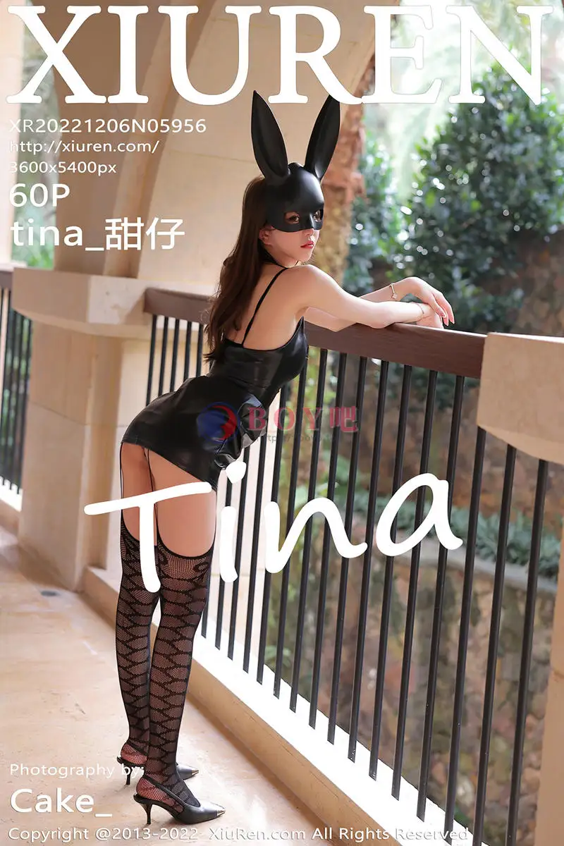 [XiuRen秀人网] No.5956 模特tina_甜仔女特务装扮黑丝吊带服饰秀凹凸身材撩人诱惑写真 - BOY吧-BOY吧
