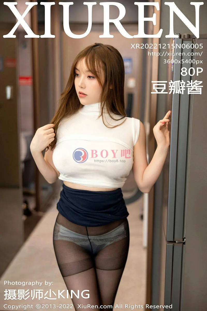 [XiuRen秀人网] No.6005 模特豆瓣酱白色轻透衣配黑短裙露蕾丝内衣秀丰满身材诱惑写真 - BOY吧-BOY吧