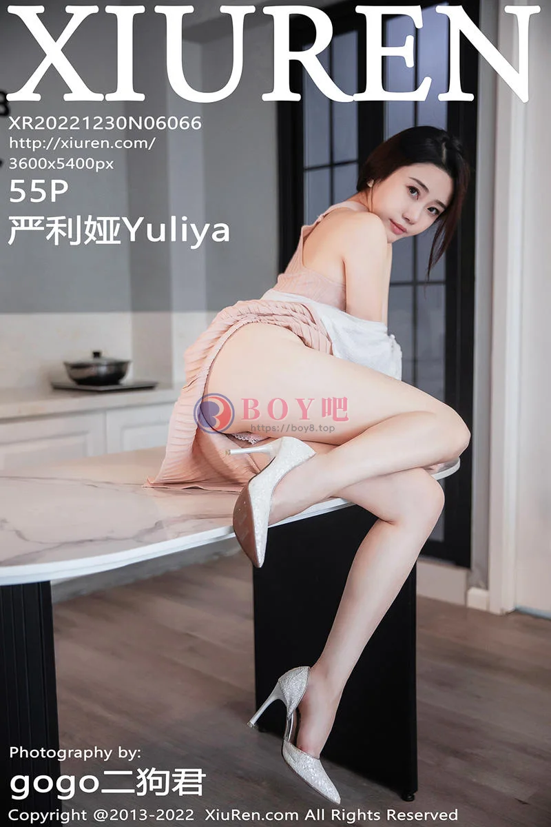 [XiuRen秀人网] No.6066 模特严利娅Yuliya性感粉色开叉连衣长裙秀白嫩美腿撩人诱惑写真 - BOY吧-BOY吧