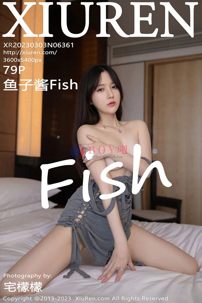 [XiuRen秀人网] No.6361 模特鱼子酱Fish灰色地带主题灰色连衣短裙秀曼妙身姿诱惑写真-BOY吧