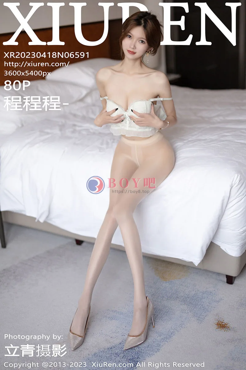 [XiuRen秀人网] No.6591 模特程程程私房脱图案旗袍露白色蕾丝内衣配超薄肉丝诱惑写真-BOY吧