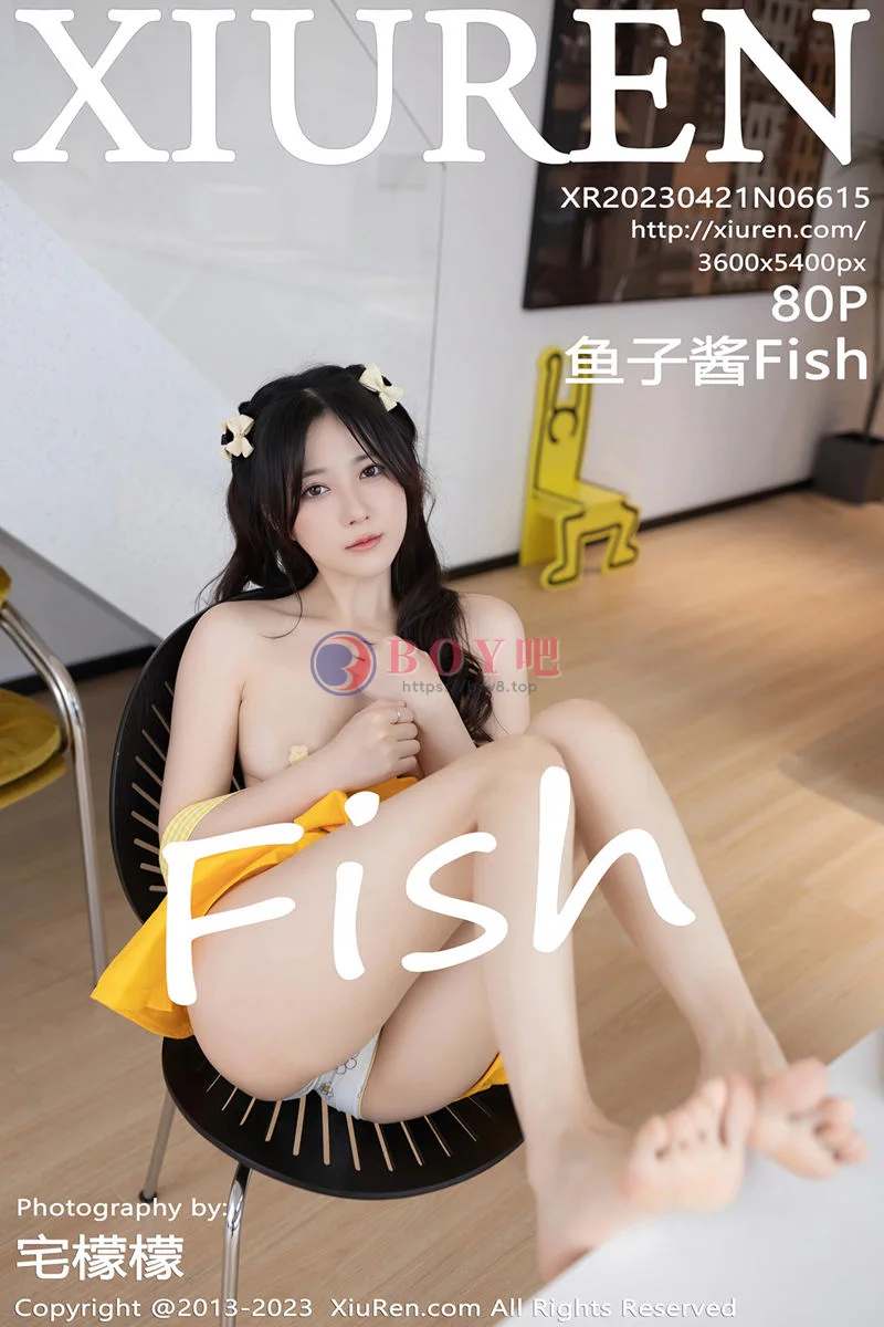 [XiuRen秀人网] No.6615 模特鱼子酱Fish性感黄色真空围裙+白色睡裙秀完美身材诱惑写真 - BOY吧-BOY吧