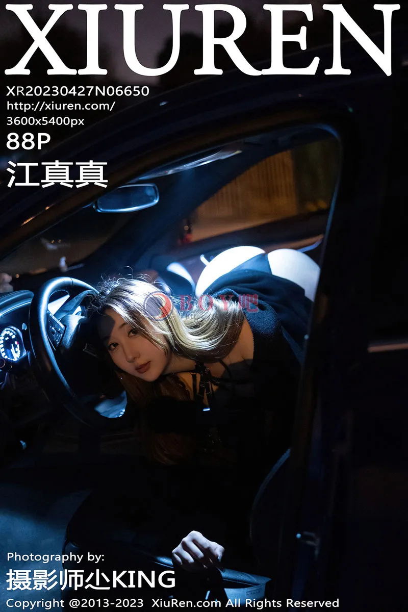 [XiuRen秀人网] No.6650 模特江真真性感黑色薄透情趣内衣配黑丝吊袜秀惹火身材诱惑写真-BOY吧