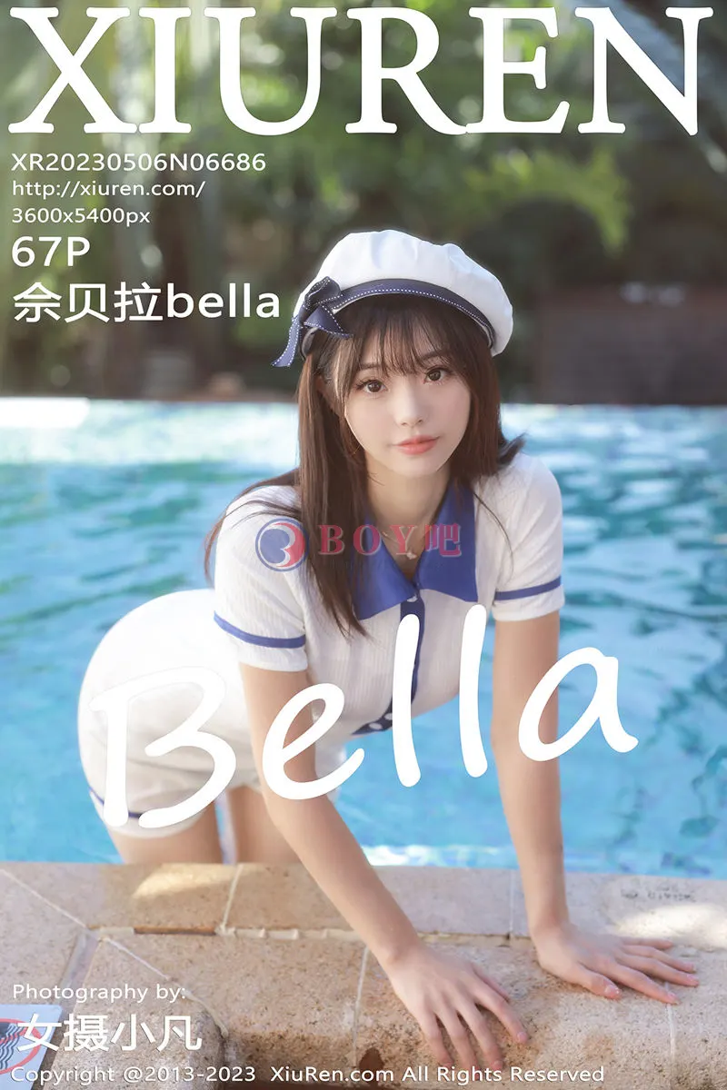 [XiuRen秀人网] No.6686 模特佘贝拉bella泳池性感白色海军服半脱秀完美身材诱惑写真-BOY吧