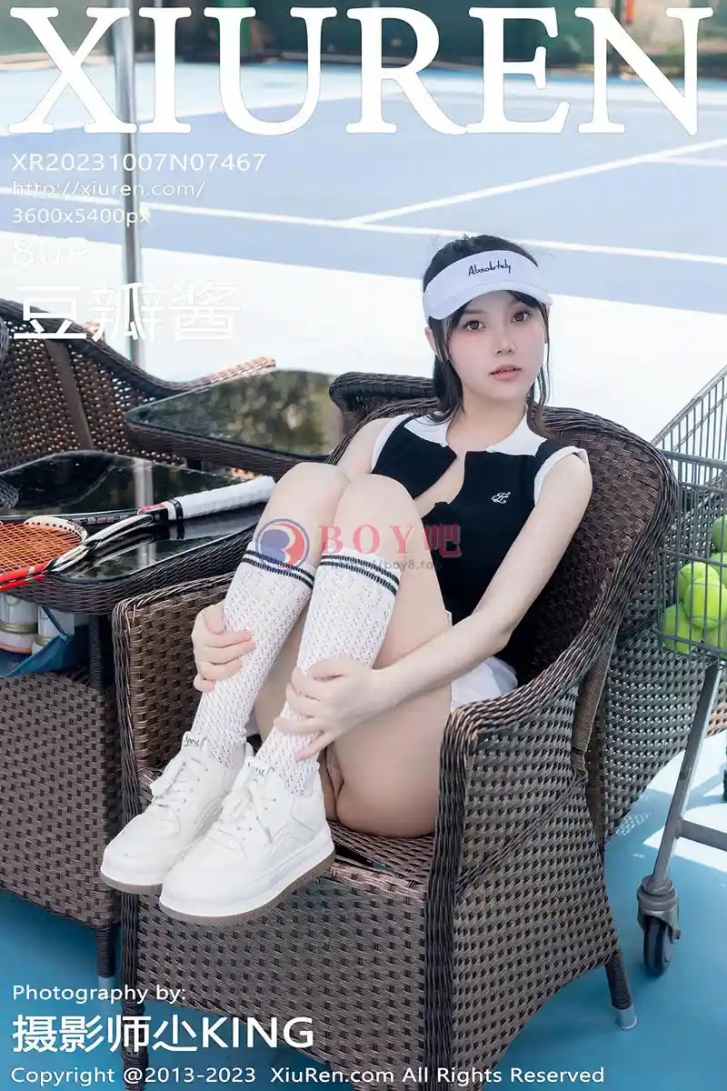 [XiuRen秀人网] No.7467 模特豆瓣酱性感白色短裙网球运动服饰秀翘臀美腿撩人诱惑写真-BOY吧