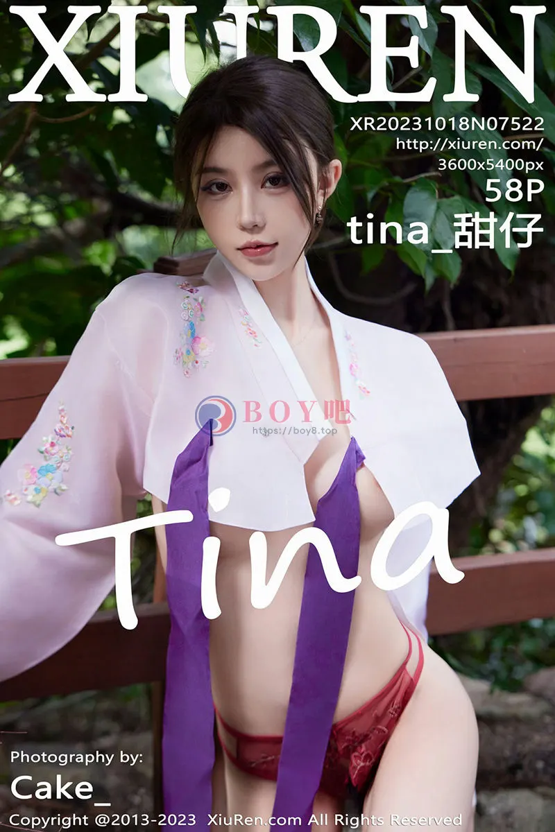 [XiuRen秀人网] No.7522 模特tina_甜仔性感红色大长今服饰半脱秀凹凸身材惹火诱惑写真-BOY吧