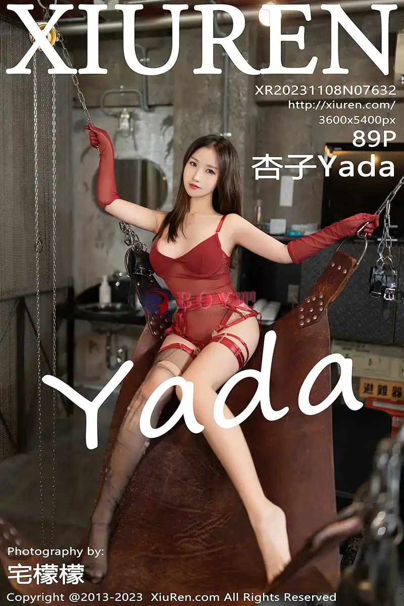 [XiuRen秀人网] No.7632 模特杏子Yada性感红色薄纱情趣连体衣配黑丝吊袜极致魅惑写真 - BOY吧-BOY吧