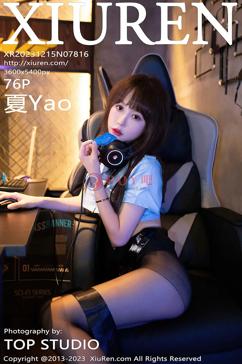 [XiuRen秀人网] No.7816 新人模特夏Yao性感情趣海军服配黑丝裤袜秀曼妙身姿诱惑写真-BOY吧