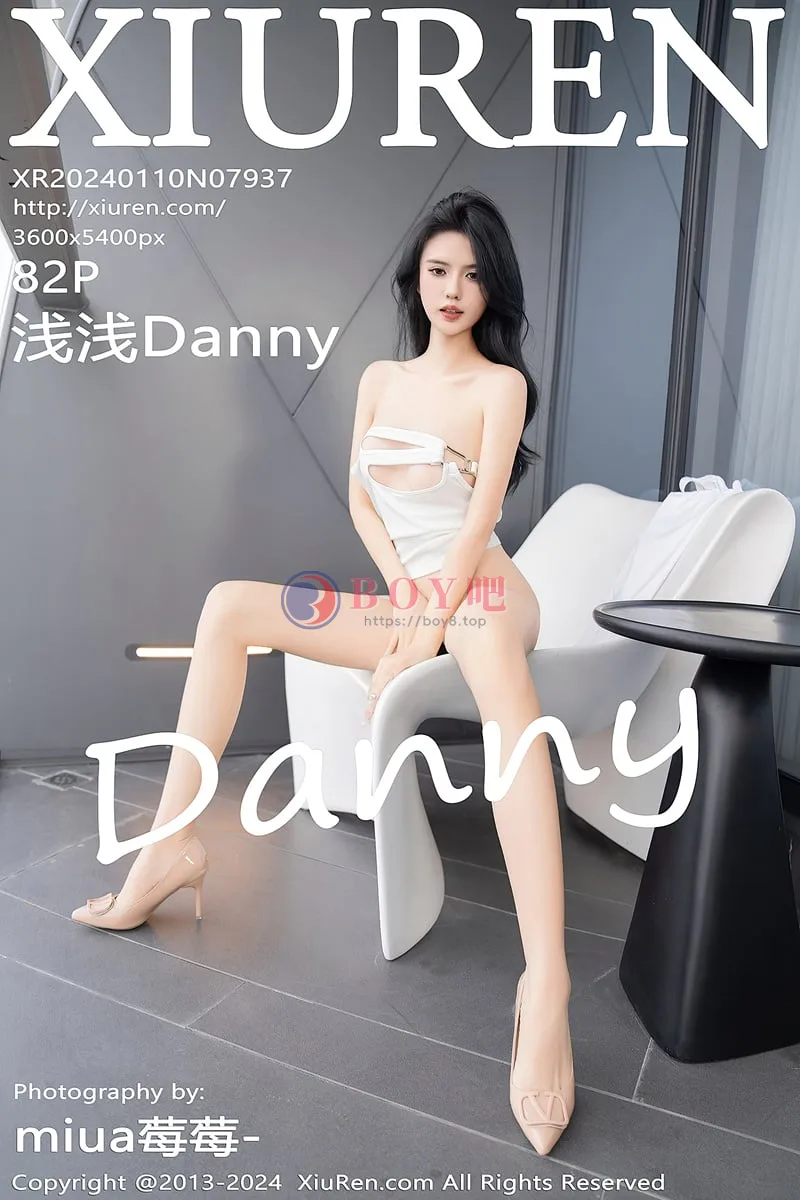 [XiuRen秀人网] No.7937 模特浅浅Danny性感简约白色套装露白色内衣秀曼妙身姿诱惑写真-BOY吧