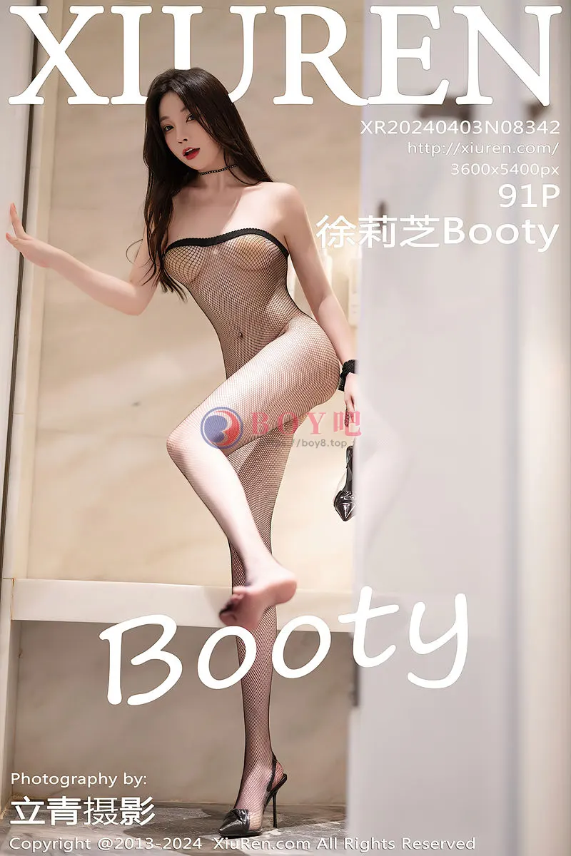 [XiuRen秀人网] No.8342 女神徐莉芝Booty紫色连衣短裙+缕空连体黑丝秀曼妙身姿诱惑写真 - BOY吧-BOY吧