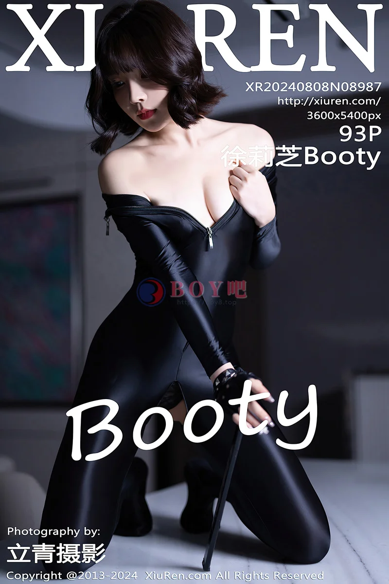 [XiuRen秀人网] NO.8987 女神徐莉芝Booty黑色连体皮衣+红色情趣内衣秀惹火身材诱惑写真-BOY吧