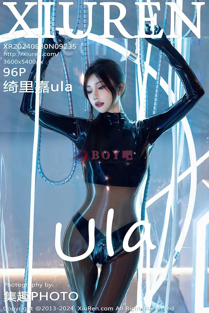 [XiuRen秀人网] NO.9235 女神绮里嘉ula性感黑色轻透套装紧身秀婀娜动人身材诱惑写真-BOY吧